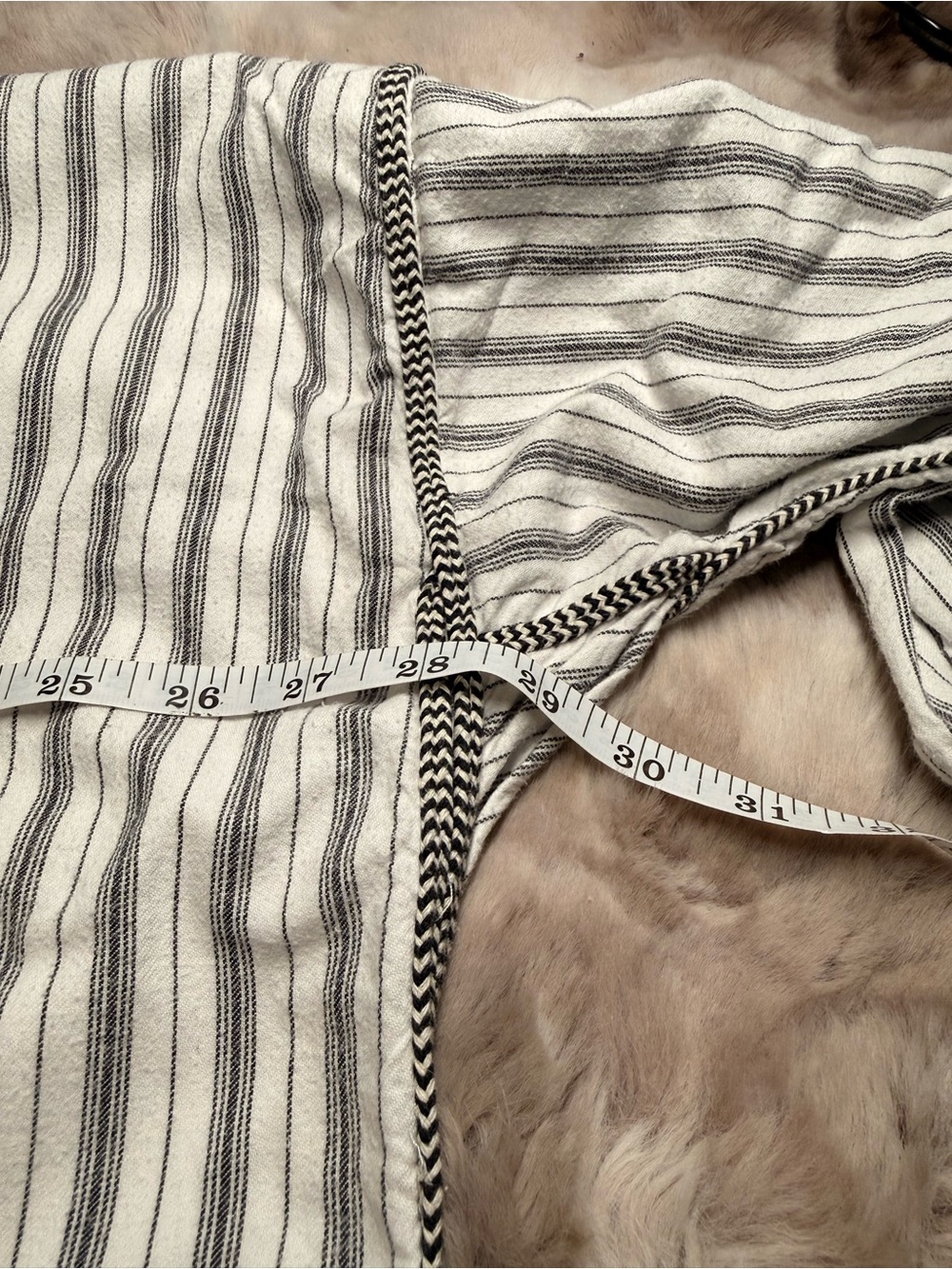 Ace Hotel Swim Club Palm Springs Pullover Flannel Hooded Stripe Robe XL - Picture 4 of 6